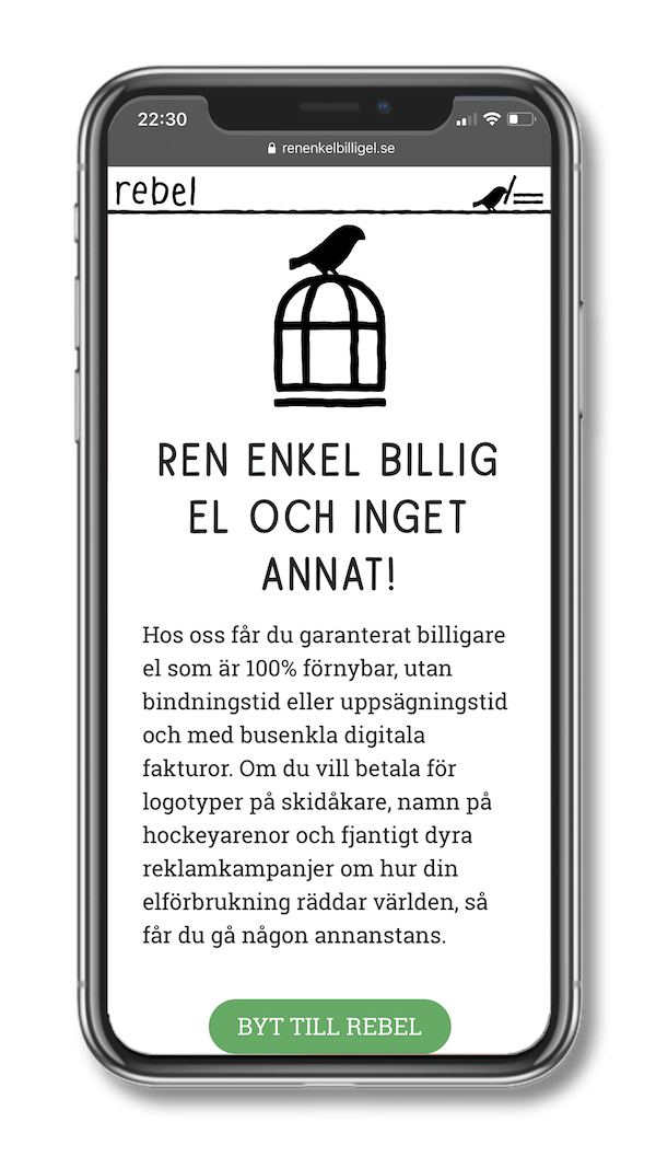 Ren enkel billig el i mobilen